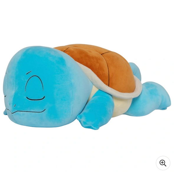 Pokemon 45cm Plush Sleeping Squirtle Soft Toy