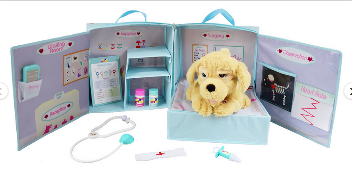 My Pet Vet Max the Dog Interactive Plush Soft Toy With Carry Case & Accessories