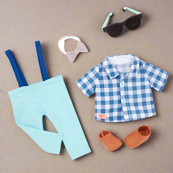 Our Generation Plaid & Preppy Boys Doll Outfit