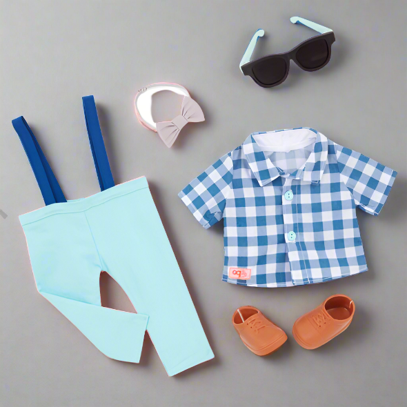 Our Generation Plaid & Preppy Boys Doll Outfit