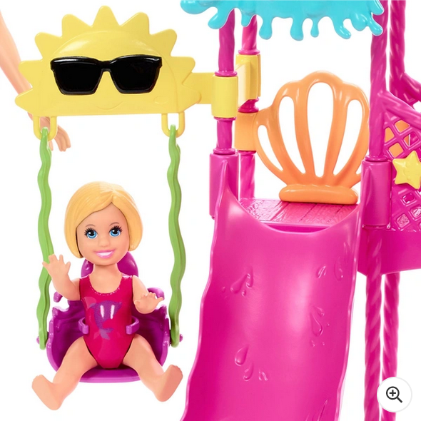 Barbie Skipper First Jobs  Big Babysitting Adventure Water Park Playset