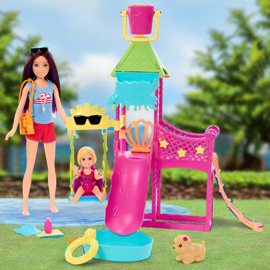 Barbie Skipper First Jobs  Big Babysitting Adventure Water Park Playset