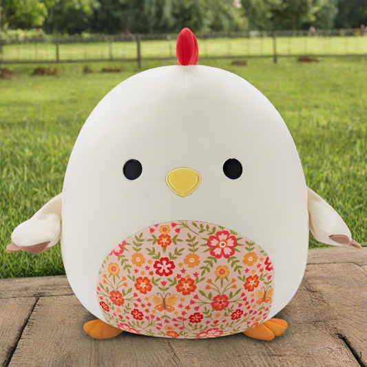 30cm Todd the Floral Rooster Soft Toy