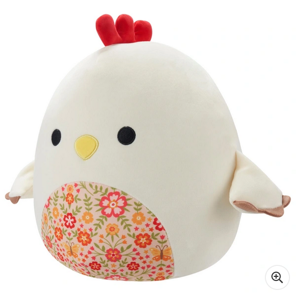 30cm Todd the Floral Rooster Soft Toy