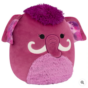 30cm Magdalena the Magenta Woolly Mammoth Soft Toy