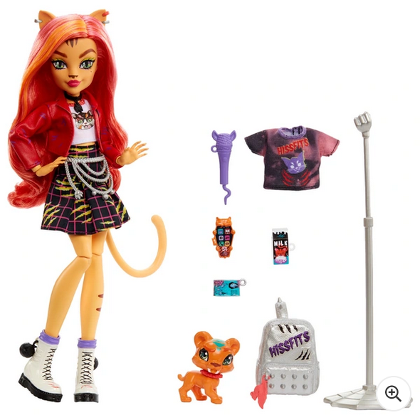 Monster High Toralei Stripe Doll with Pet and Accessories