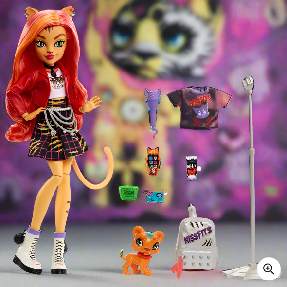 Monster High Toralei Stripe Doll with Pet and Accessories