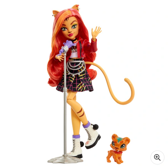 Monster High Toralei Stripe Doll with Pet and Accessories