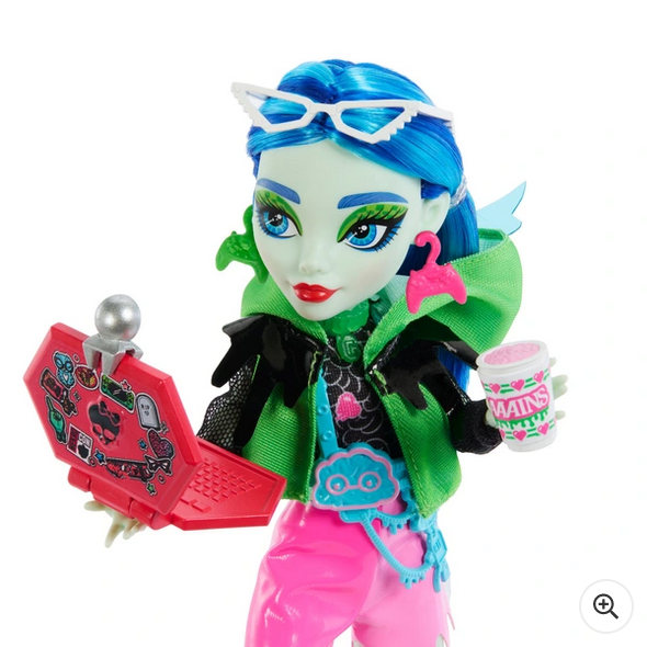 Monster High Skulltimate Secrets Neon Frights Ghoulia Yelps Doll Fashion Set