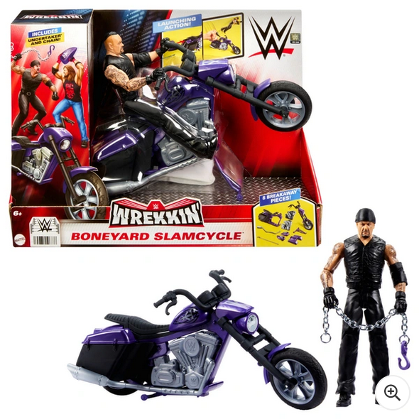 WWE Wrekkin' Boneyard Slamcycle and Undertaker Action Figure