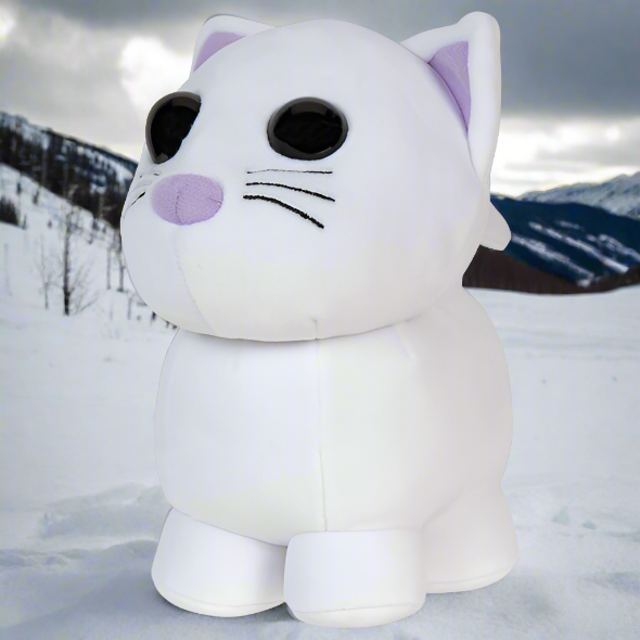 Adopt Me! Collector Plush Snow Cat Series 2 Fun Collectible Soft Toy