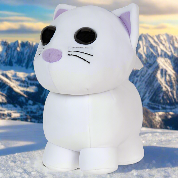 Adopt Me! Collector Plush Snow Cat Series 2 Fun Collectible Soft Toy