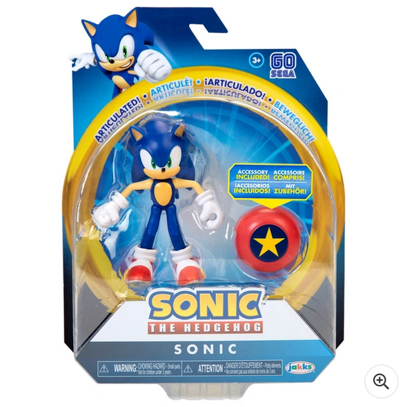 Sonic The Hedgehog 10cm Modern Sonic with Star Spring