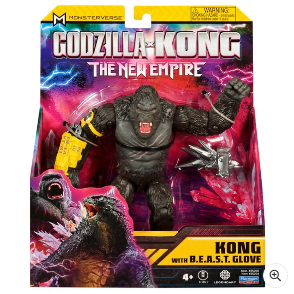 Monsterverse Godzilla x Kong: The New Empire 15cm Kong with B.E.A.S.T. Glove Figure