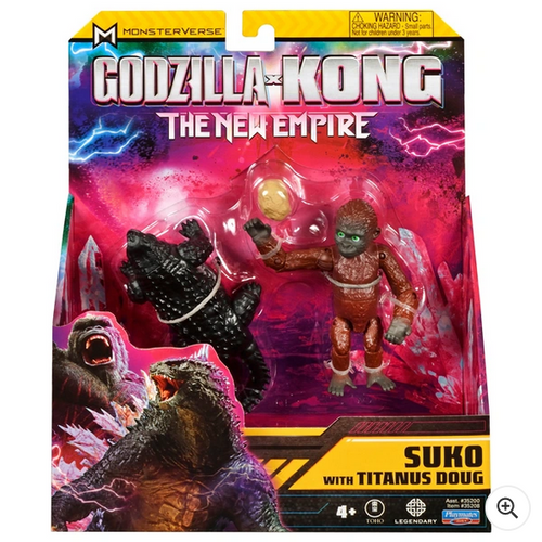 Monsterverse Godzilla x Kong: The New Empire 8cm Suki with Titanus Doug Figures