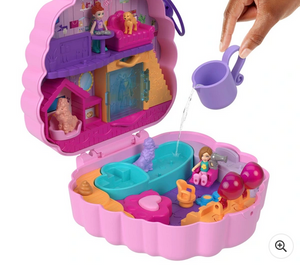 Polly Pocket Compact Groom n Glam Poodle Playset