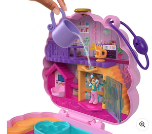 Polly Pocket Compact Groom n Glam Poodle Playset