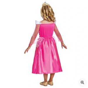 Disney Princess Aurora Dress Up Girls Costume Set Size 5 To 6 Years
