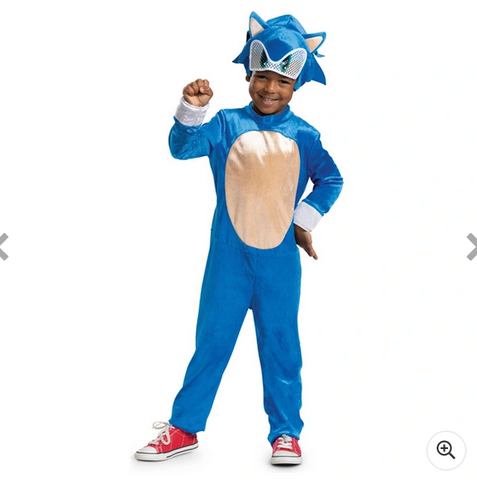 S0nic The Hedgehog Boys Costume 33.02L x 25.4W x 10.9H cm
