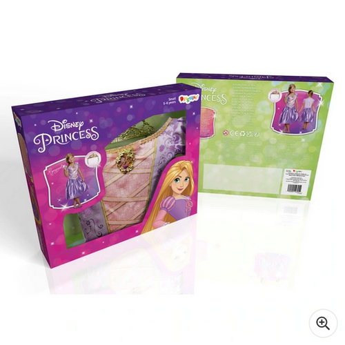 Disney Princess Rapunzel Box Set Costume with Dress & Tiara 5 To 6 Years