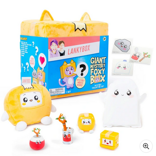 Lankybox Giant Surprise Foxy Box Plush Toy Set