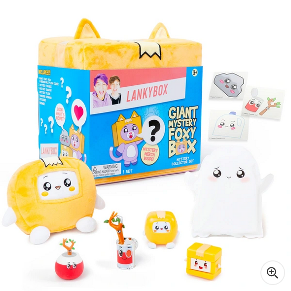 Lankybox Giant Surprise Foxy Box Plush Toy Set