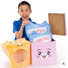 Load image into Gallery viewer, Lankybox Giant Surprise Foxy Box Plush Toy Set