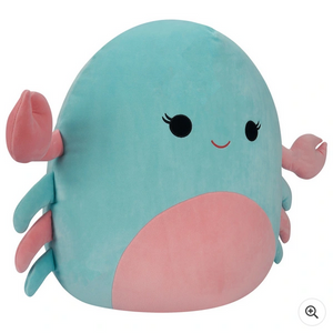 Squishmallows 50cm Isler the Pink and Mint Crab Soft Plush