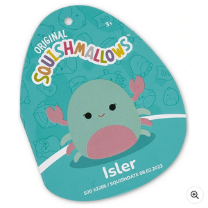 Squishmallows 50cm Isler the Pink and Mint Crab Soft Plush