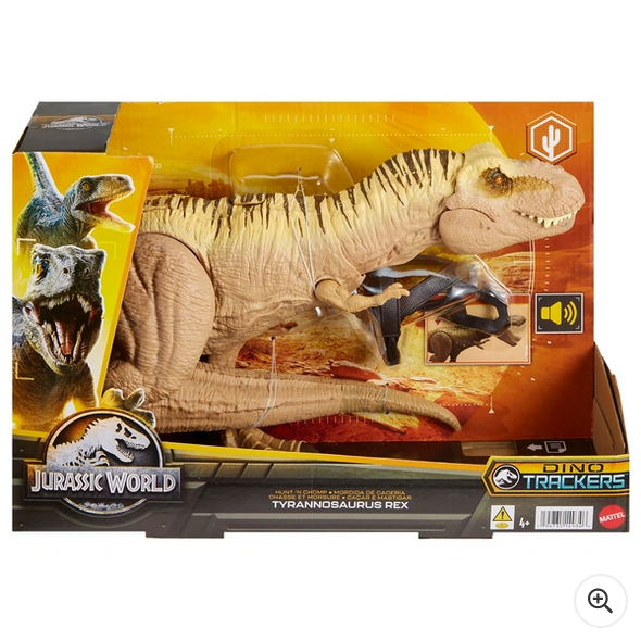 Jurassic World Hunt N' Chomp Tyrannosaurus Rex Dinosaur Toy Figure with Sound