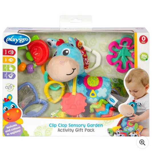 Playgro Clip Clop Sensory Garden Newborn Gift Set