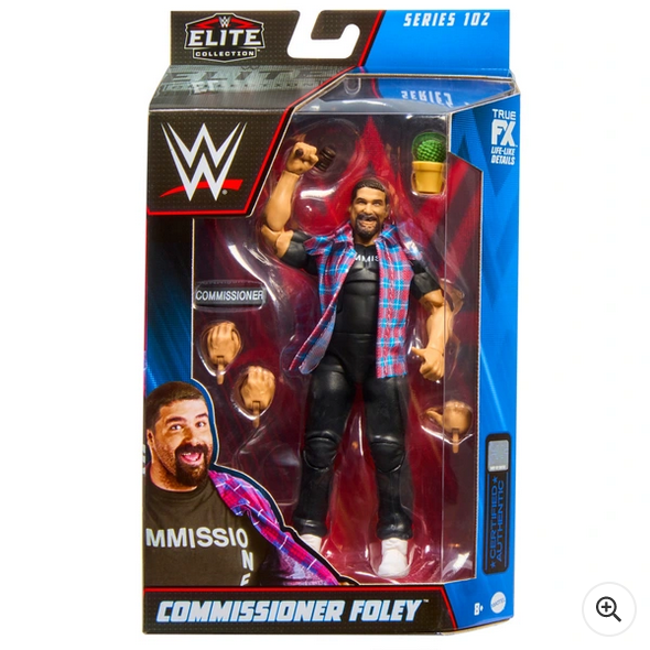WWE Elite Series 102 Commissioner Foley Action Figure