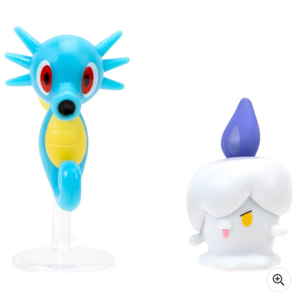 Pokémon Litwick and Horsea 5cm Battle Figures 2 Pack