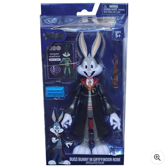 Warner Brothers 100 18cm Bugs Bunny in Gryffindor Robe Action Figure