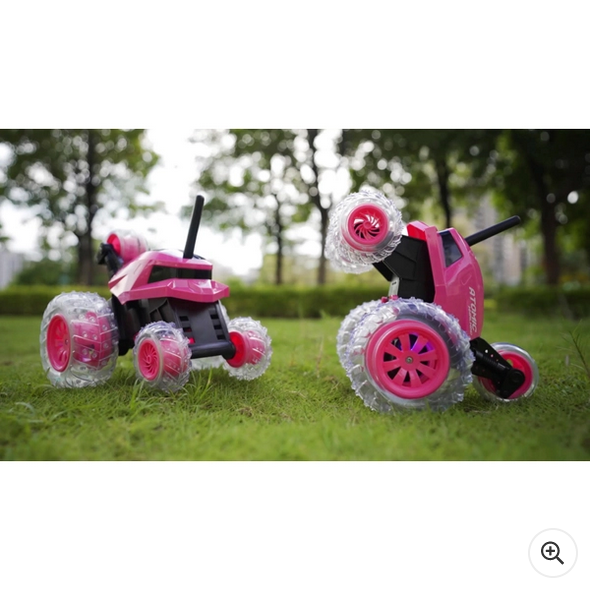 Remote Control Tumbling Stunt Car Pink