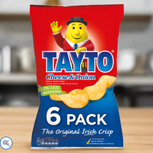 Load image into Gallery viewer, Tayto Cheese &amp; Onion Flavour Potato Crisps 6 x 25g Multipack