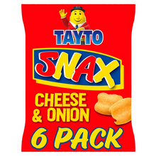 Load image into Gallery viewer, Tayto Snax Cheese And Onion 6 X 17g Multipack
