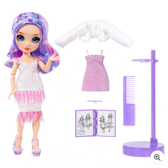 Rainbow High Fantastic Violet Willow Purple Doll Fashion Playset