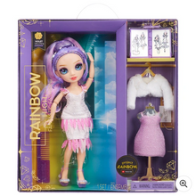 Load image into Gallery viewer, Rainbow High Fantastic Violet Willow Purple Doll Fashion Playset