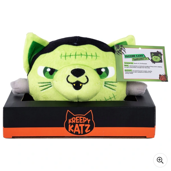 Kreepy Katz Litter Tray 10cm Frankenkitty Soft Toy