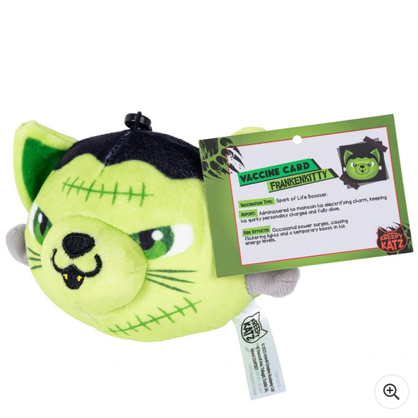 Kreepy Katz Litter Tray 10cm Frankenkitty Soft Toy