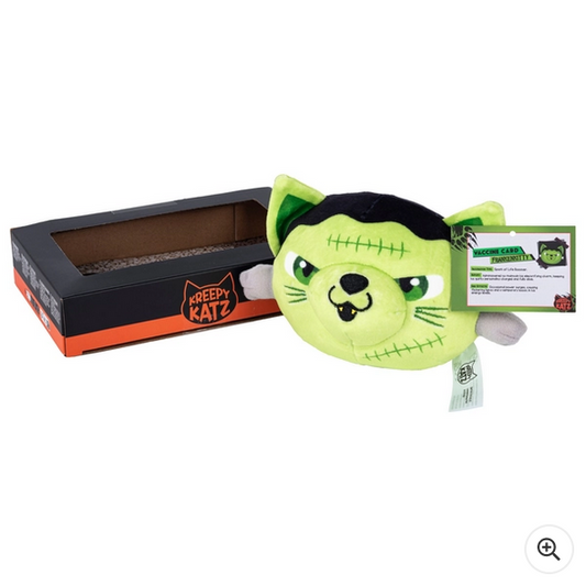 Kreepy Katz Litter Tray 10cm Frankenkitty Soft Toy