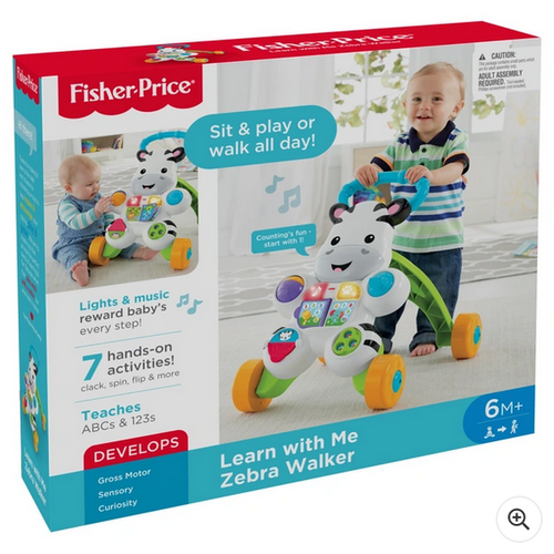 Fisher-Price Learn with Me Zebra Baby Walker