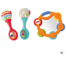 Load image into Gallery viewer, Fisher Price Tambourine and Maracas Gift Set