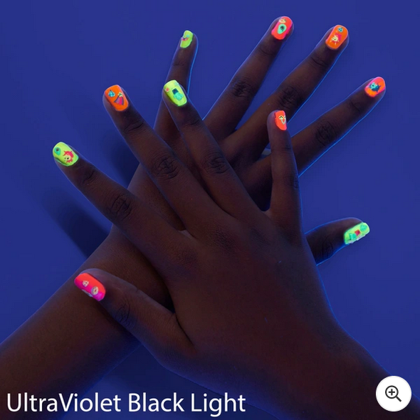 FabLab Glow in the Dark Nail Art