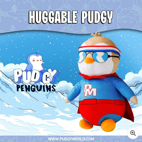 Pudgy Penguin Plush 30cm - Hero Outfit