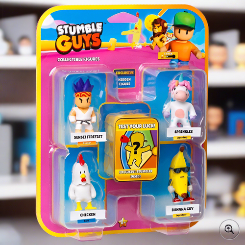 Stumble Guys 5cm Collectible Figures 5 Pack Assorted Styles