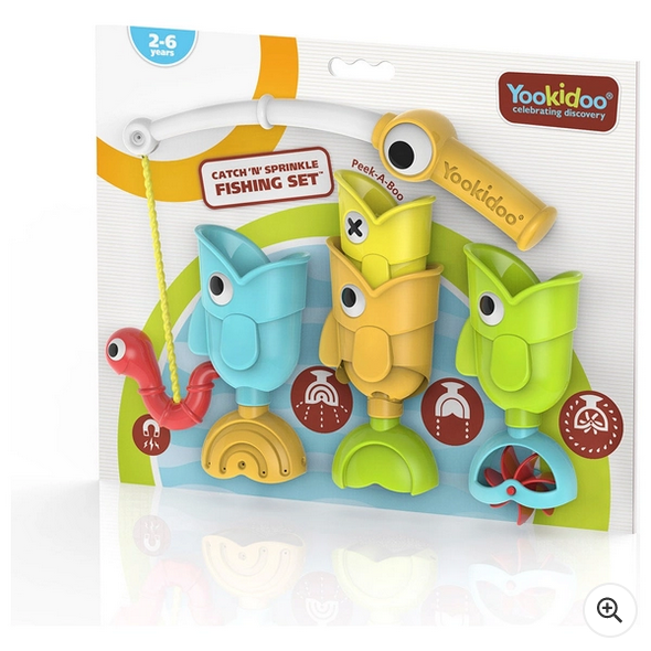 Yookidoo Catch ‘N’ Sprinkle Fishing Set Bath Toy