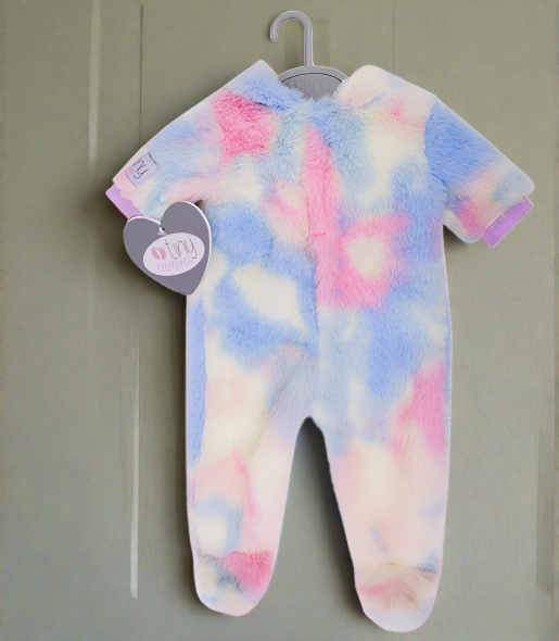 Tiny Treasures Rainbow Teddy All-In-One Outfit for baby dolls