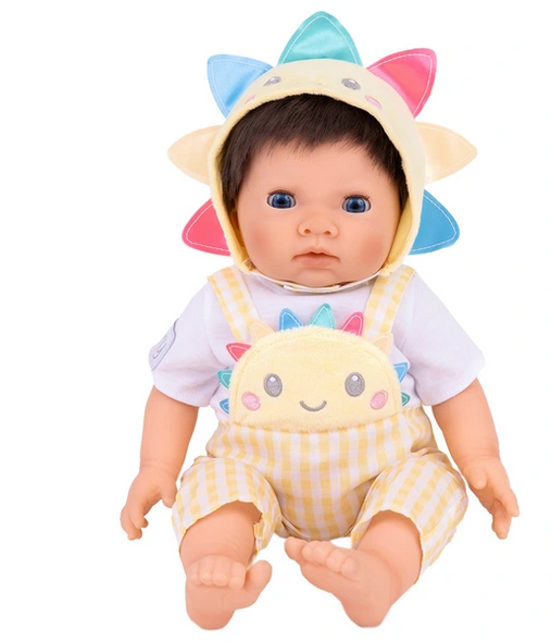 Tiny Treasures Sunshine Dungarees Outfit for baby doll